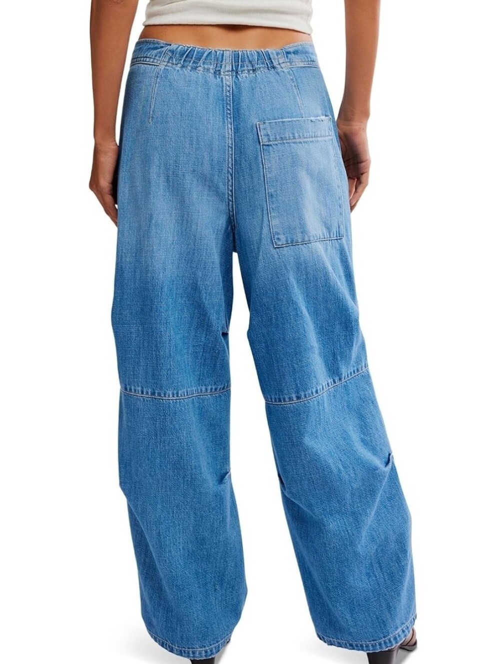NWOT We The Free Logan Cinched Cargo Jeans with Drawstring Waist - Picture 3 of 14
